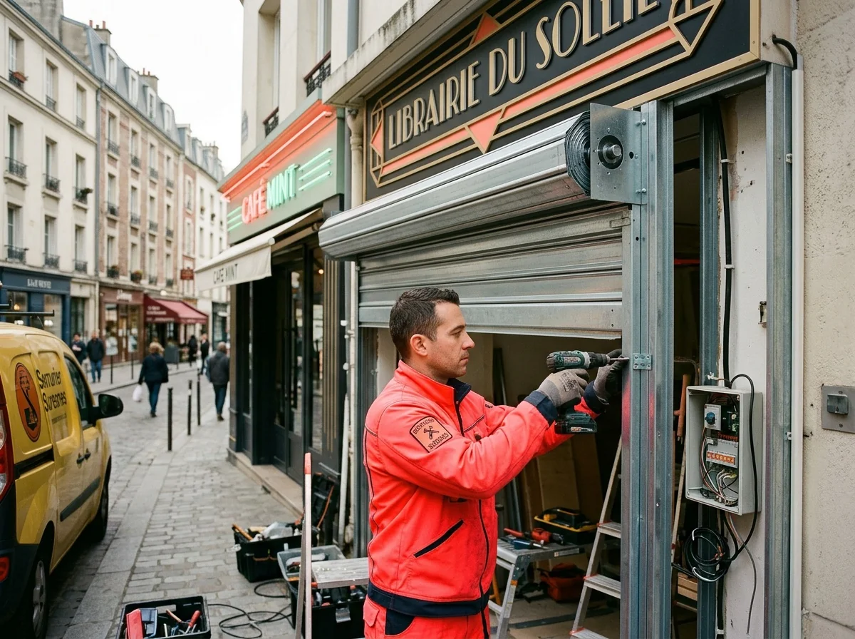 Rideau métallique commerce à Suresnes